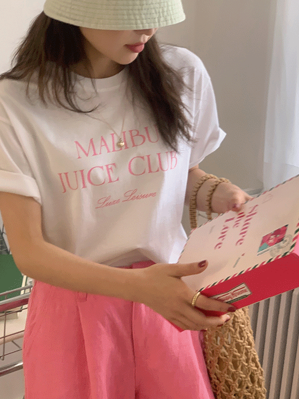몰리 레터링 빈티지 루즈핏 여름 반팔 티셔츠(2color)