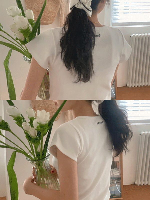 [🍉얼리썸머]해빗 라운드넥 골지 슬림 가을 반팔 티셔츠(3color)
