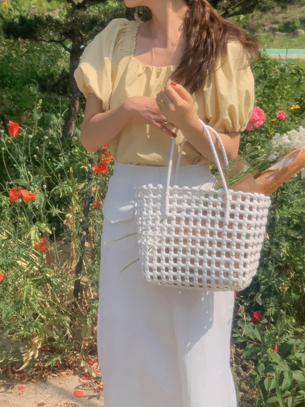[🍉얼리썸머]카라멜 비비드 여름 핸들 숄더백 가방(3color)
