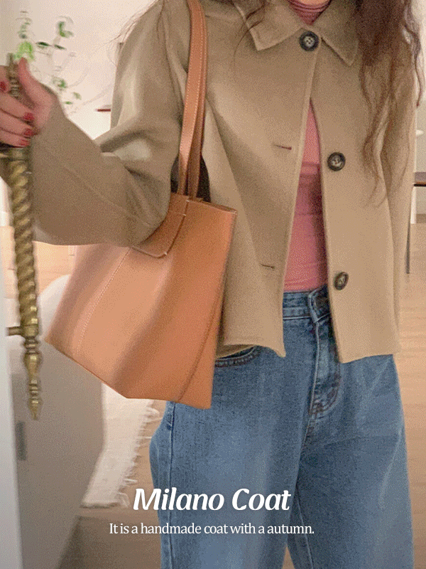 [🍉얼리썸머](5color)밀라노 울 핸드메이드 숏 크롭  코트 자켓