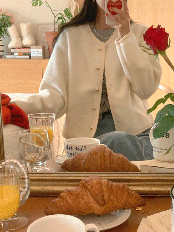 [🌸봄세일]캐논 울 부클 겨울 자켓 가디건 (2color)
