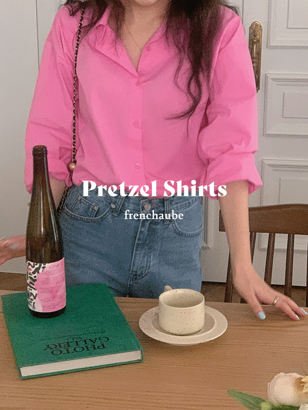 [🍉얼리썸머]프레즐 비비드 봄 박시 코튼 블라우스 셔츠(6color)