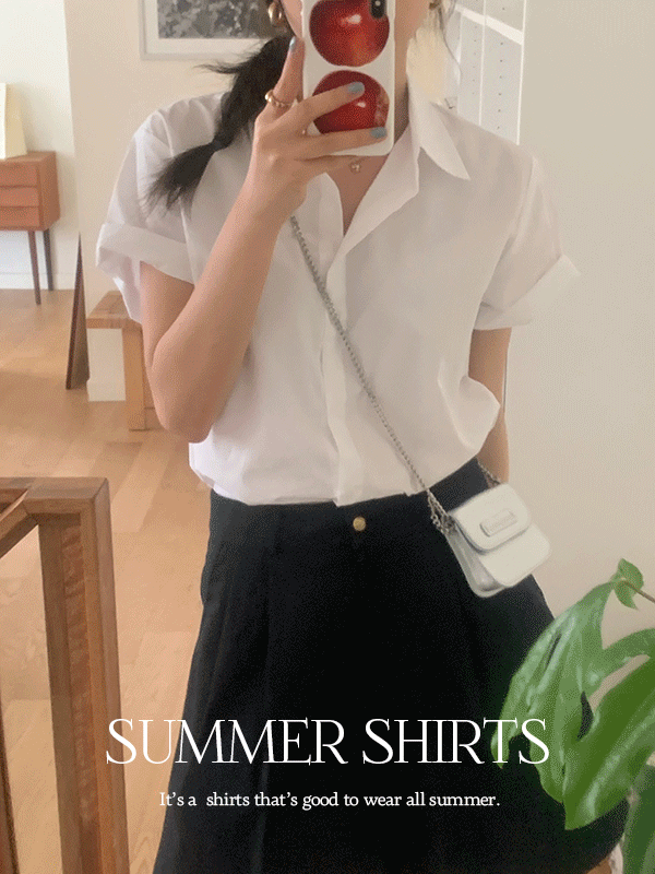 [🍉얼리썸머세일][여름베스트🌴/5만장돌파]썸머 여름 파스텔 카라 루즈핏 반팔 셔츠(7color)