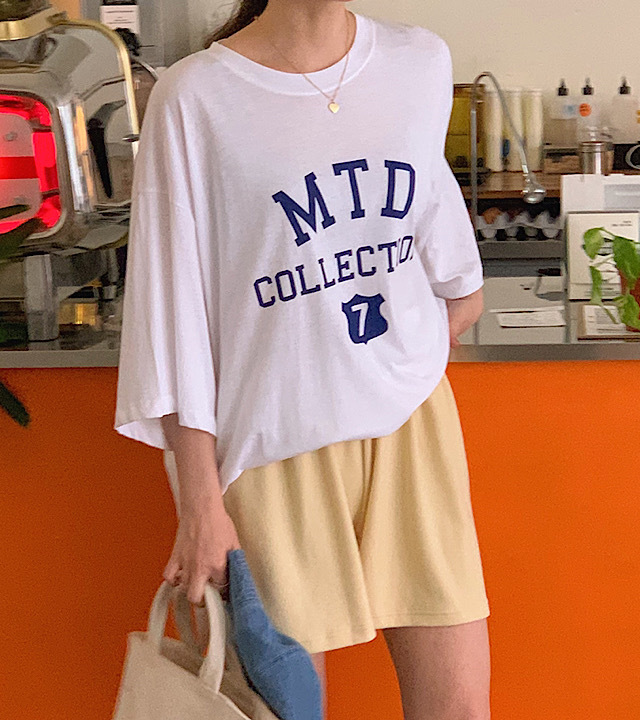 [🌸봄세일](3color)빈티지 레터링 여름 오버핏 코튼 반팔 티셔츠
