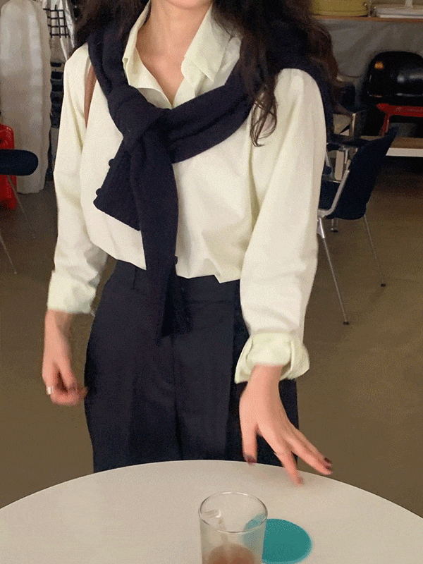 [🍉얼리썸머]스프링 봄 카라 루즈핏 베이직 코튼 셔츠(6color)