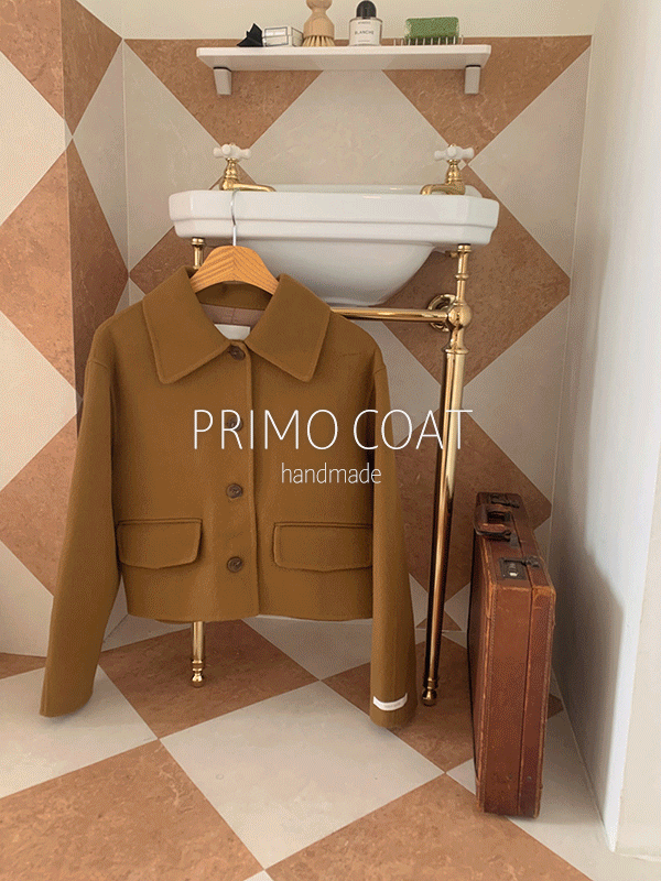 (울90)프리모 숏 핸드메이드 겨울 코트 자켓(3color)