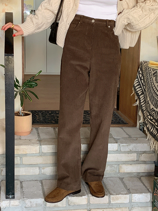 빌리지 골덴 코듀로이 겨울 와이드 팬츠(3color)